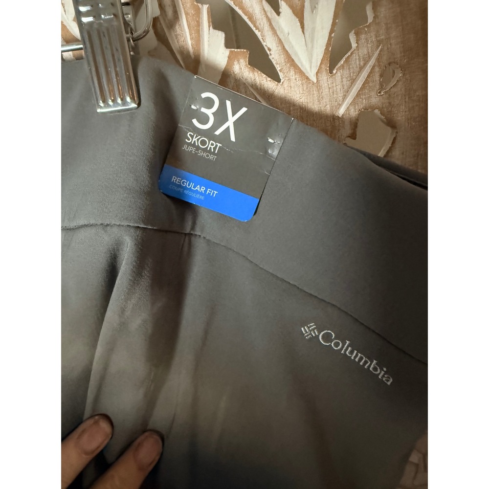 Columbia Womens All Seasons Ruched Skort Shark Gray AW8742 Plus Size 3X New - Picture 8 of 9